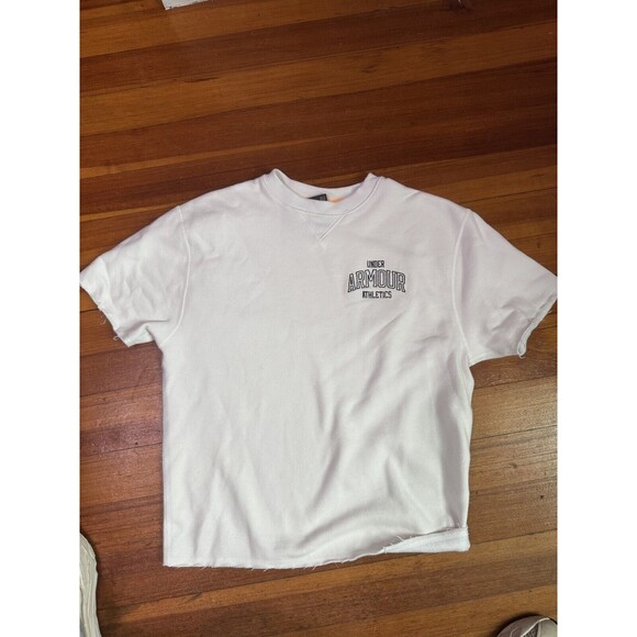 Under Armour Originators Heavyweight Short Sleeve Crew 1366413 White Mens Medium - Picture 2 of 8